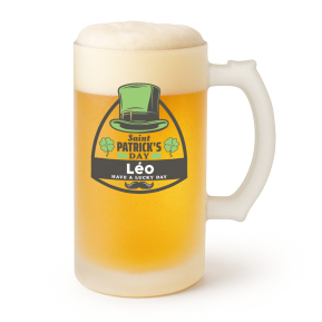 Jarra de cerveza personalizada de San Patricio