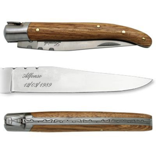 Cuchillo Laguiole grabado