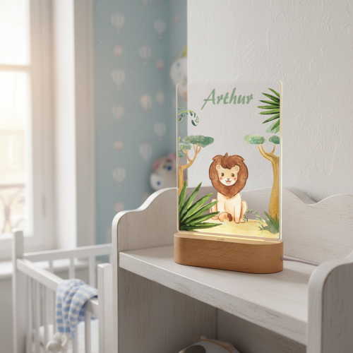 Lámpara de noche personalizada jungla