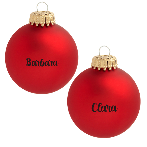 Bola de Navidad personalizada roja