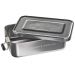 Caja en aluminio plateada  the Adventure Begins
