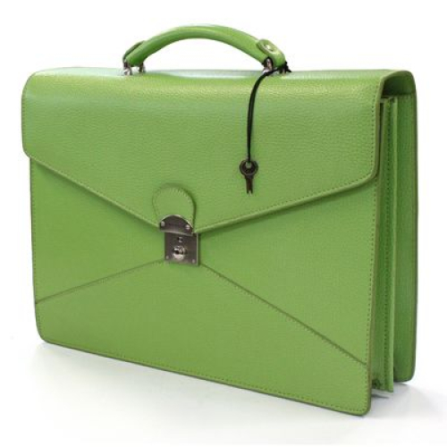 maletín en cuero con 2 compartimientos personalizado