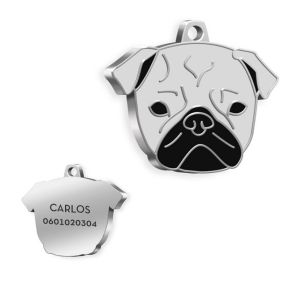 Medalla personalizada de Pug