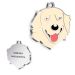 Medalla Golden Retriever grabada