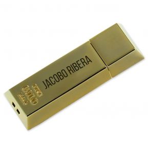 Memoria USB Lingote de Oro grabada