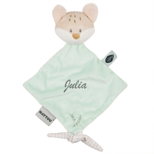 Mini peluche Flo el zorro bordado