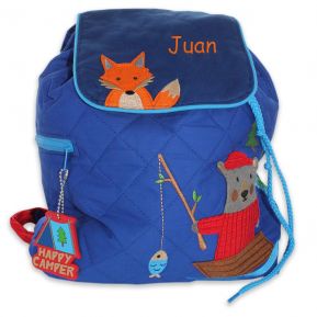Mochila oso pescador personalizada