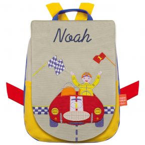 Mochila carrito de carreras personalizada