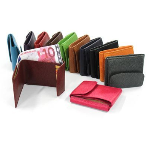 mondero con billetera en cuero personalizado