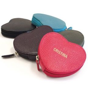 Monedero corazón personalizado