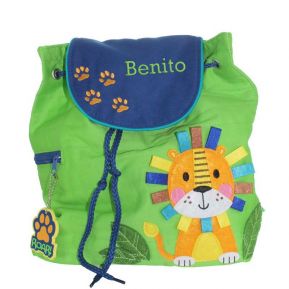 Mochila león personalizada