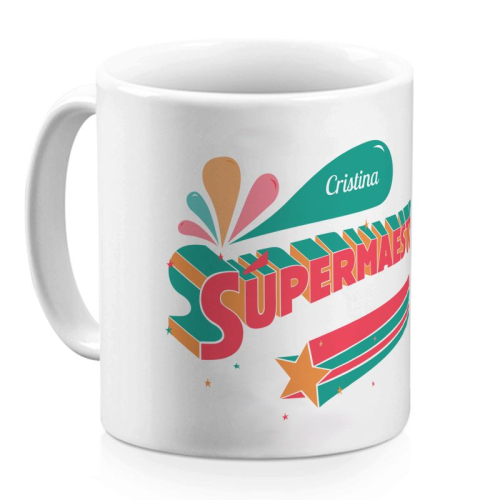 Taza personalizada Súper Maestra