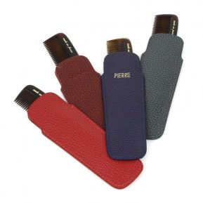 Peine y su funda en cuero personalizada
