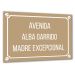 Placa de calle personalizada