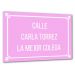 Placa de calle personalizada