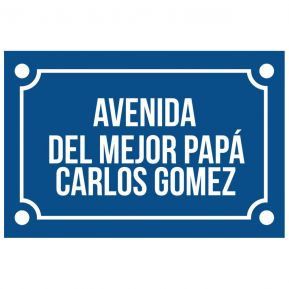 Placa de calle en acrílico para el exterior