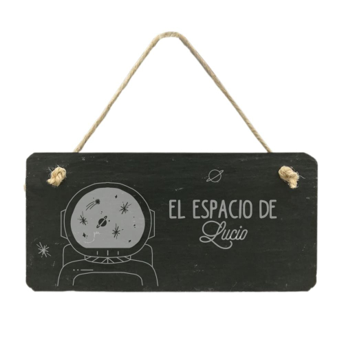 Placa de pizarra para habitación de niños