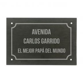 Placa de pizarra personalizada