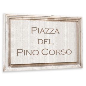 Placa de calle italiana personalizada