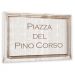 Placa de calle italiana personalizada