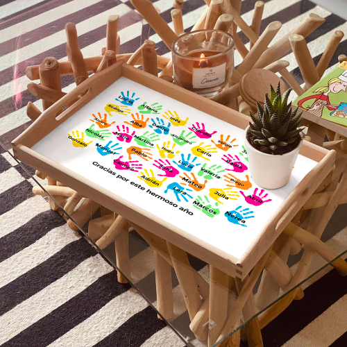 Plato personalizado Manos de niños
