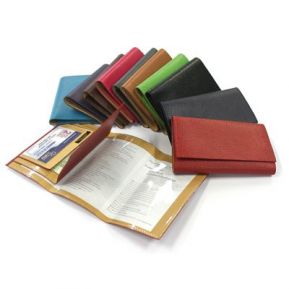 Porta papeles para coche en cuero personalizado