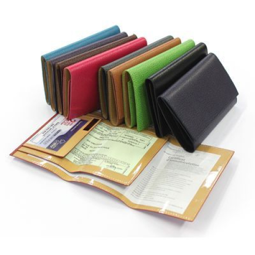 porta papeles para coche en cuero 