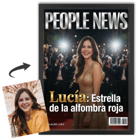 Portada de la revista People News generada por IA