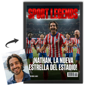 Portada de revista Sport Legends generada con IA