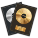 Póster enmarcado con disco de oro o platino personalizado