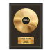 Póster enmarcado con disco de oro o platino personalizado