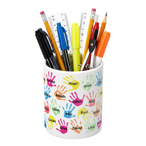 Portal&aacute;pices Manos de ni&ntilde;os personalizado con sus nombres