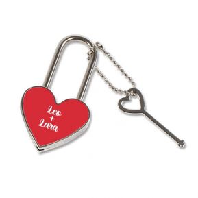 Candado en forma de corazón personalizado Candado en forma de corazón personalizado