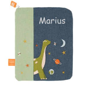Funda para cartilla de salud Dinosaurio personalizada