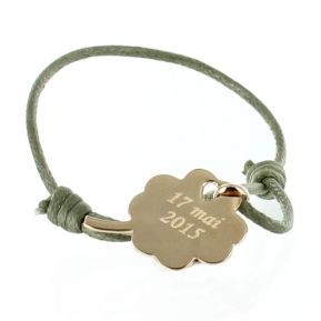 Pulsera de trébol personalizada