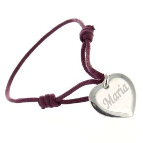 Pulsera corazón personalizada