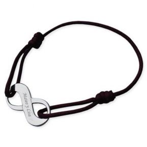 Pulsera infinito grabado Pulsera infinito grabado