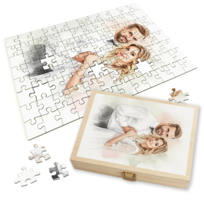 Puzzle de una foto transformada en acuarela