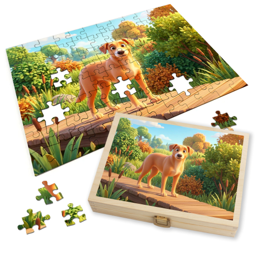 Puzzle de una foto transformada en animaci&oacute;n 3D