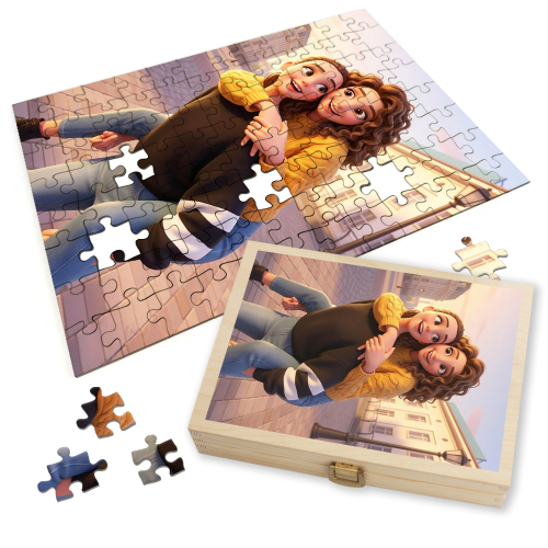 Puzzle de una foto transformada en animaci&oacute;n 3D