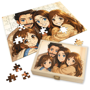 Puzzle de una foto transformada en manga