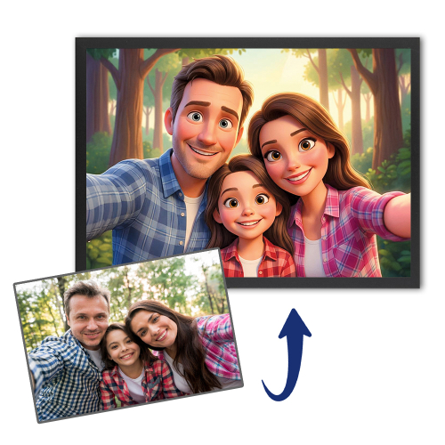 Retrato al estilo de una pel&iacute;cula de animaci&oacute;n 3D a partir de una foto
