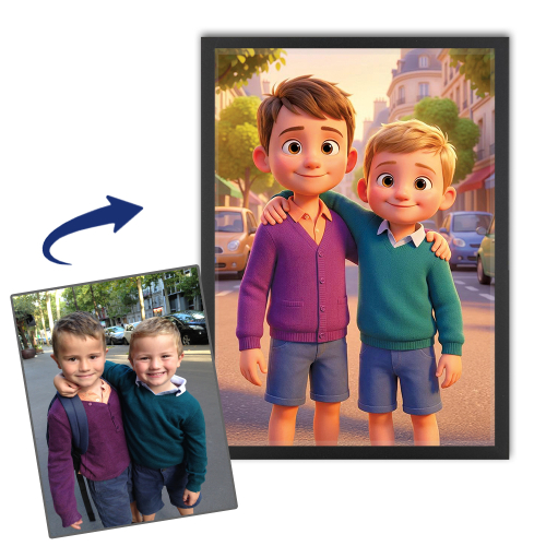Retrato al estilo de una pel&iacute;cula de animaci&oacute;n 3D a partir de una foto