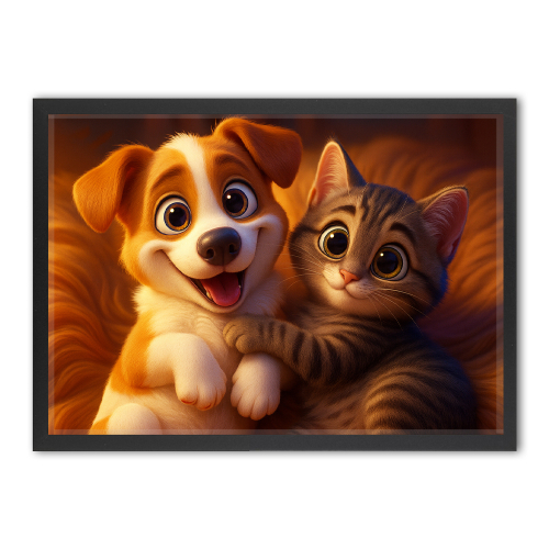 Retrato de animal al estilo de una película de animación 3D