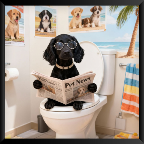 Retrato de animales bien educados a partir de una foto