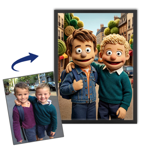 Retrato estilo marioneta a partir de una foto