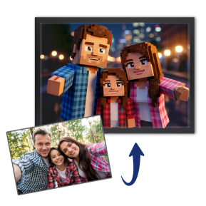 Retrato estilo videojuego pixel