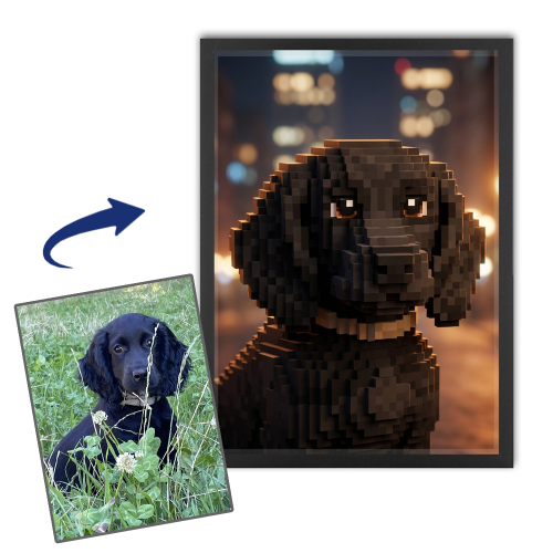 Retrato estilo videojuego pixel