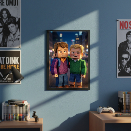 Retrato estilo videojuego pixel