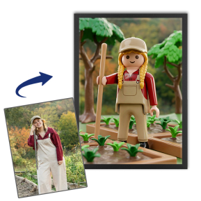 Retrato personalizado estilo juguete a partir de una foto